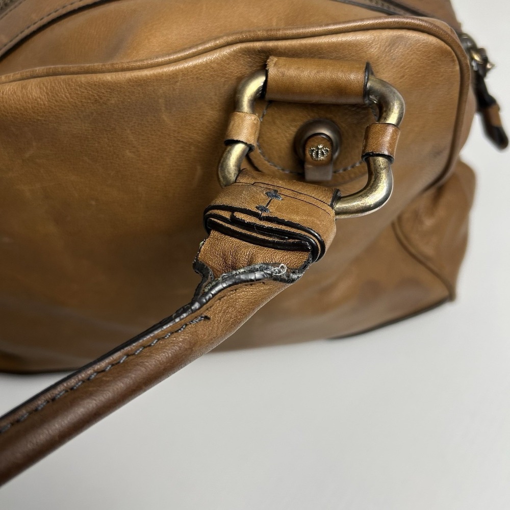 Vintage Juicy Couture Tan Brown Leather Shoulder Bag Y2K - Picture 8 of 16